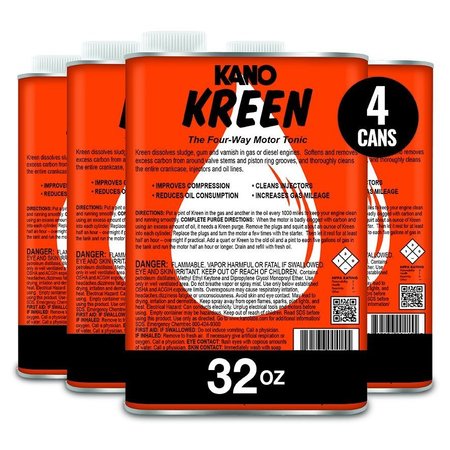 Kano Kreen 1 quart High-Grade Gas & Oil Treatment, 4PK AZKR161C4